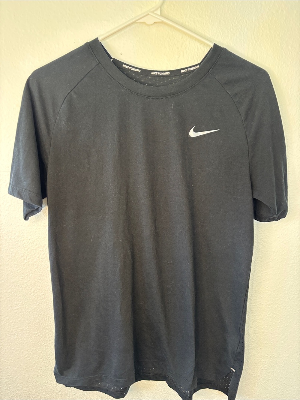 Nike Black Short Sleeve Tee with White Swoosh -560sku